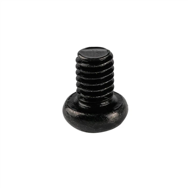 Round head small black phone screws