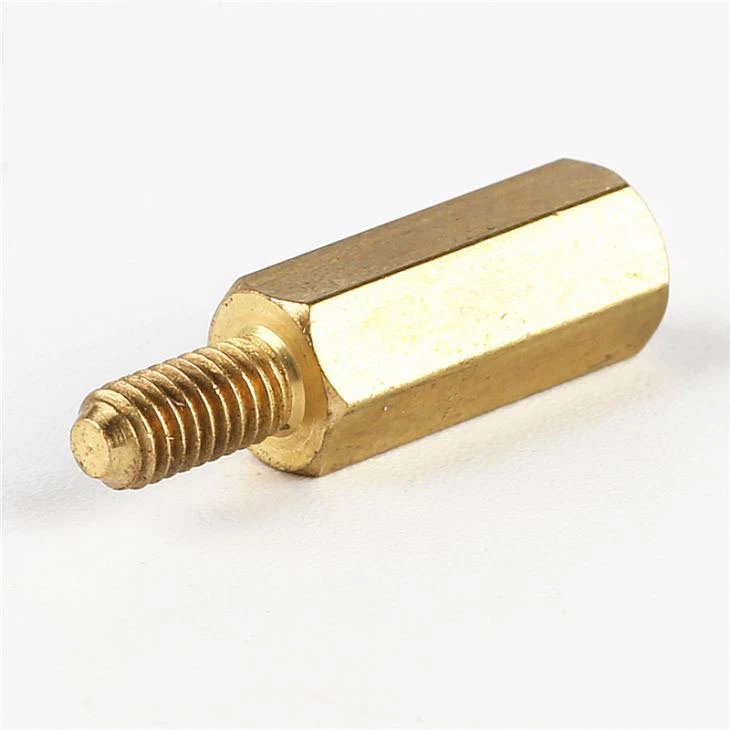 Hex Brass Yellow CNC Standoff Spacer Screw