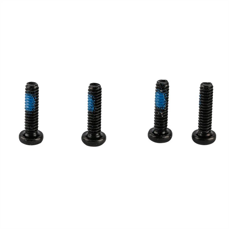 Black torx pan head steel nylok machine screw