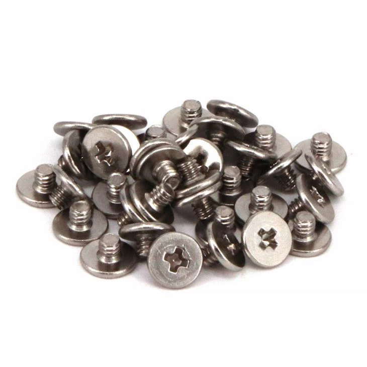 Nerūsējošā tērauda plakanās galvas mašīnas skrūve