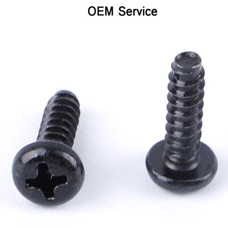 Pan Phillips Self Tapping Screw Black
