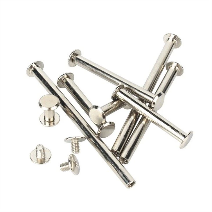Post Metal Chicago Screws Binding Screw Leather Screw