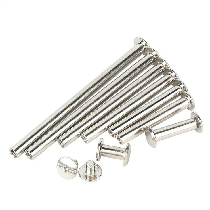 Post Metal Chicago Screws Binding Screw Leather Screw