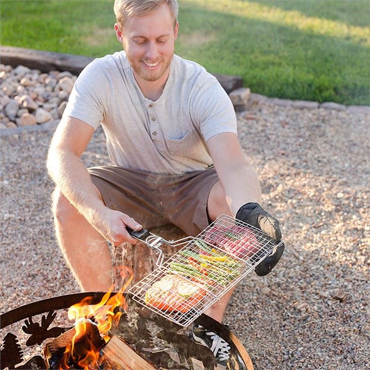 Stainless Steel Seafood Grilling Basket Stainless Steel Seafood Grilling Basket